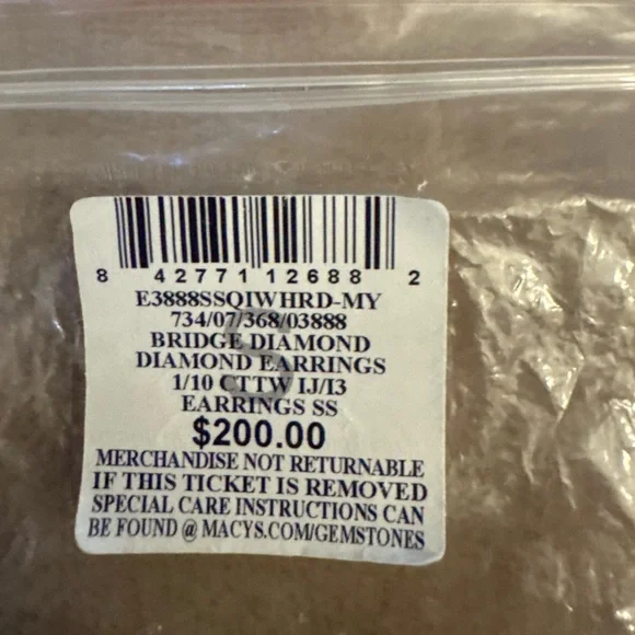 1/10 CT Diamond Halo Dangle Earrings Sterling Silver - Picture 4 of 6